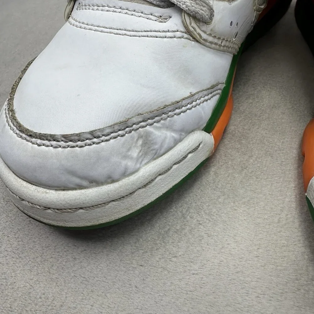 Size 4.5Y / Womens 6‎ Jordan 5 Retro Low Miami Hurricanes (GS) Brilliant Orange